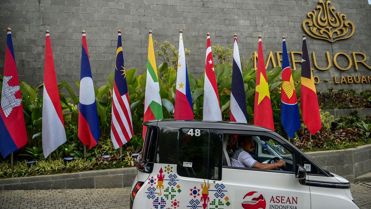 The main venue for the Association of Southeast Asian Nations Summit in Labuan Bajo, Indonesia, photographed on May 9, 2023