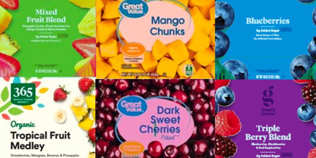 Frozenfruit recall Dozens of products sold at Walmart, Target and