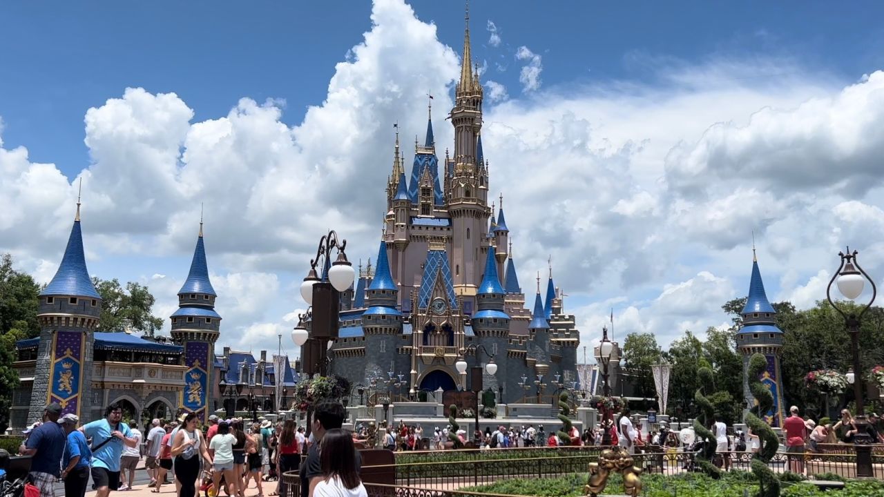 The Magic Kingdom park at the Walt Disney World Resort in Bay Lake, Florida on June 12 early afternoon.