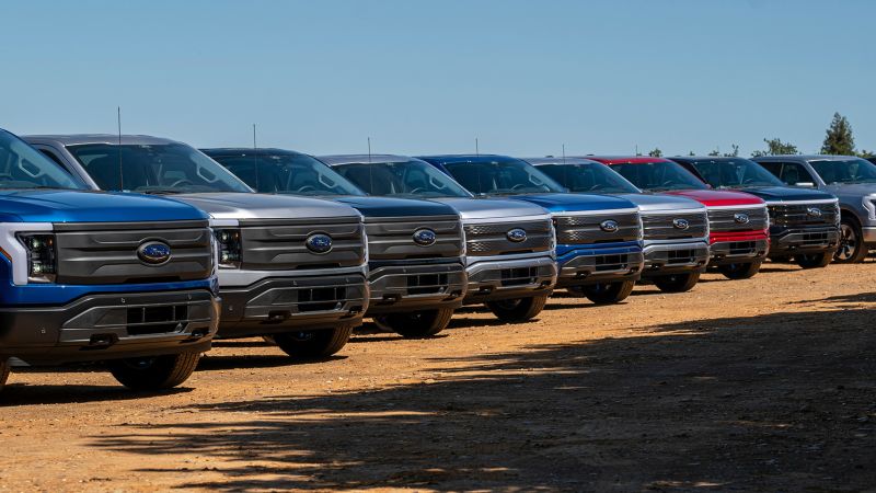 Ford slashes prices for its electric F-150 Lightning pickup by up to $10,000