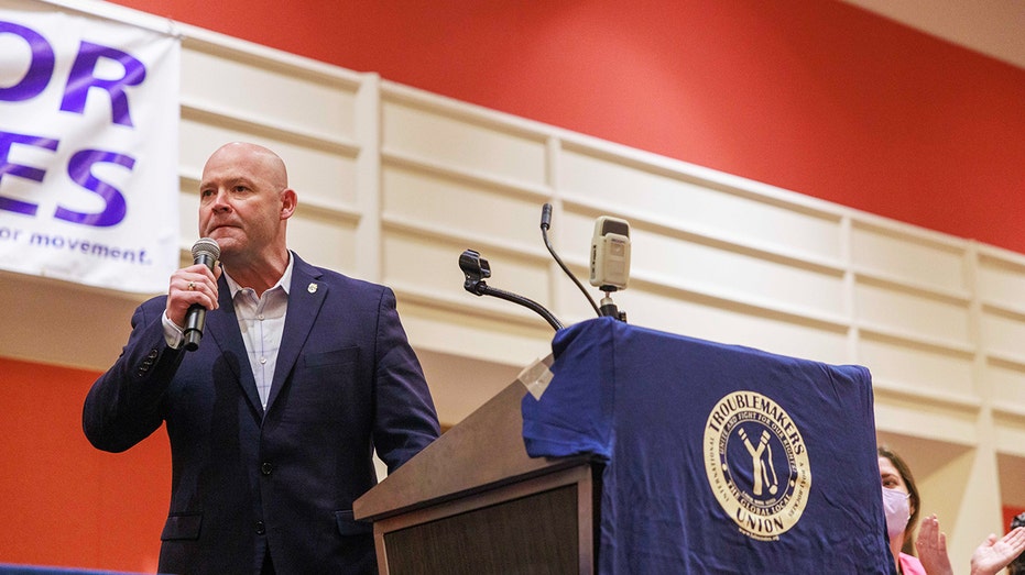 A Labor leader speaking at a conference