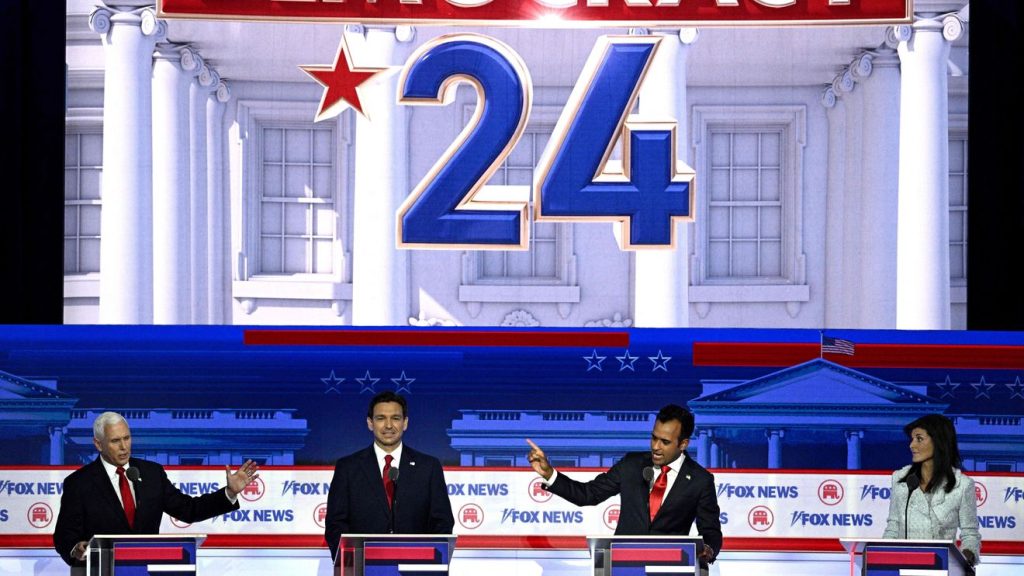 Trump, DeSantis dip in polls after first GOP debate, while Ramaswamy, Haley, Pence gain a little