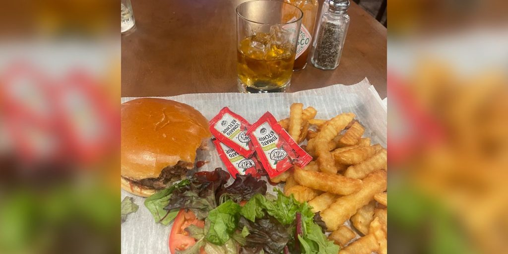 The restaurant behind David Brooks’s viral $78 Newark Airport meal is serving the same burger dish for just $17.78