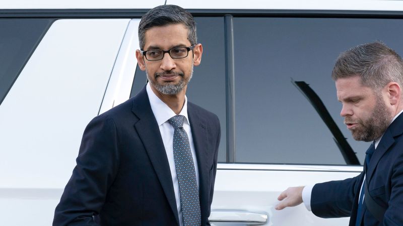 Google CEO Sundar Pichai testifies in Google antitrust trial